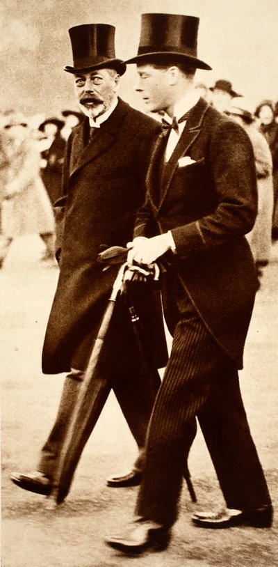 Father and Son- King George and Prince Edward, late 1920s by English Photographer